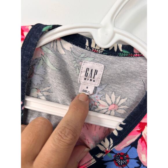 Gap Kids Girl Floral Print Short Sleeve Dress Pullover Multicolor Size Small - Picture 5 of 9